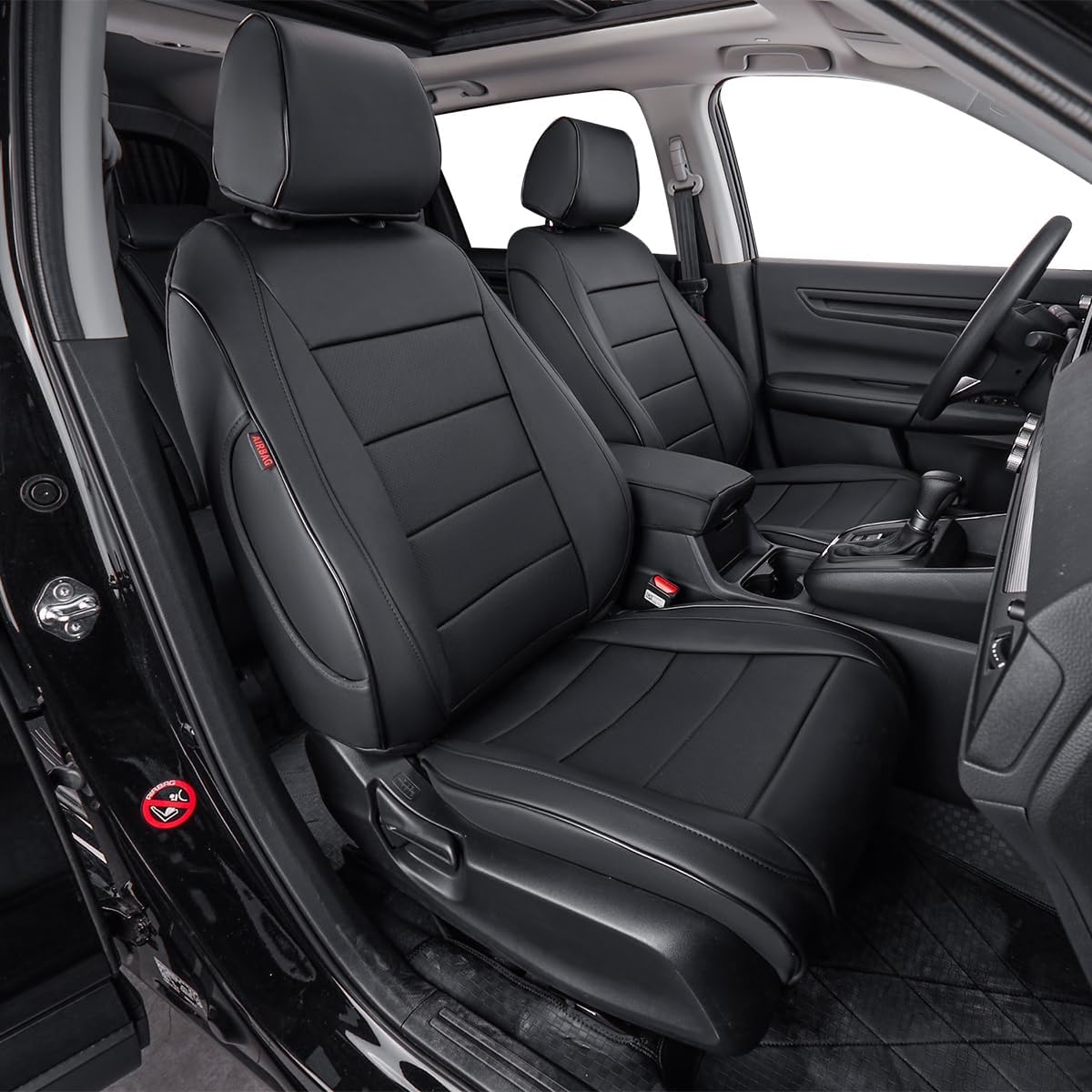 EKR Sportage Seat Covers Custom Fit for KIA Sportage EX,X-Line,SX,SX Prestige,X-pro,X-pro Prestige 2023 2024 2025 2026 Leather Car Seat Cover Full Set - Faux Leather(Black)