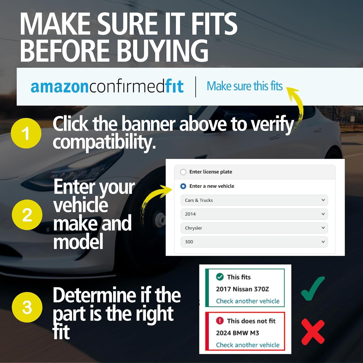 Premium Semi-Metallic Rear Brake Pads (1001-0664M) Compatible with Ford Windstar 1995-2003