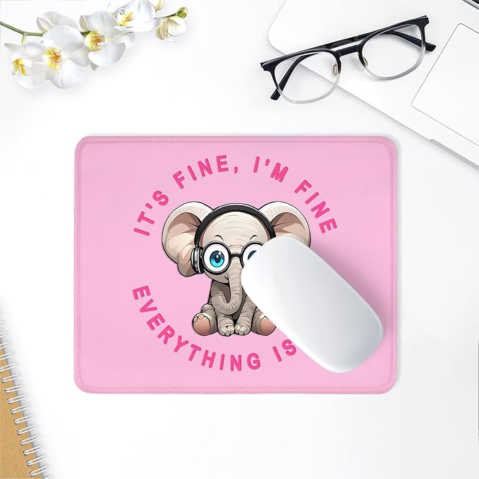 ITNRSIIET Mouse Pad with Stitched Edge Premium Textured Smooth Precise