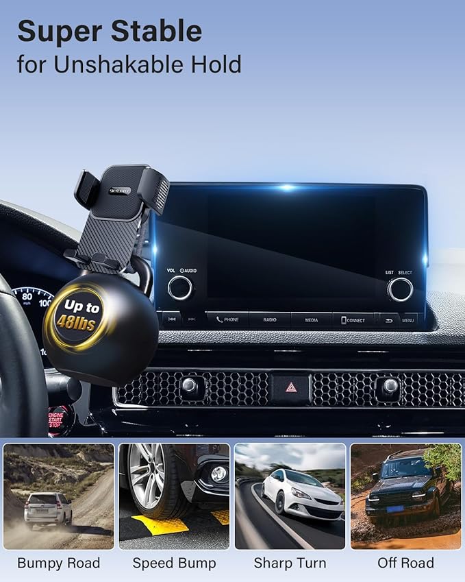 SKYLOTEC Car Phone Holder for BMW X5 2019-2023/X6 2020-2023/X7 2019-2022 Accessories 12.3-Inch Screen Fixed Clip, Automobile Cradles Phone Mount, Cell Phone Base Not Block Air Vent