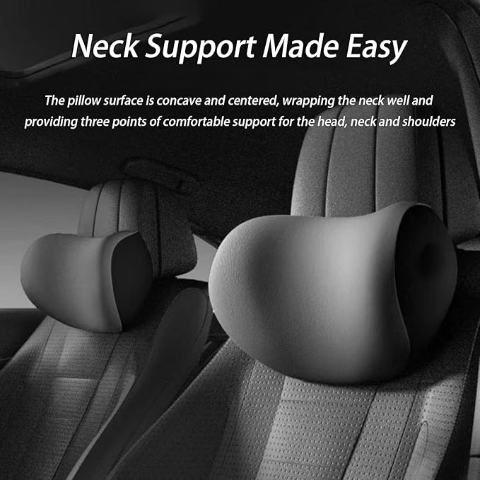 Car Lumbar Support Pillow and Car Neck Pillow Kit for McLaren 720S 2017-2020 2021 2022 2023 2024 2025 2026, Car Seat Neck Back Rest Pillows, Ergonomic Car Seat Headrest & Lumbar Cushion