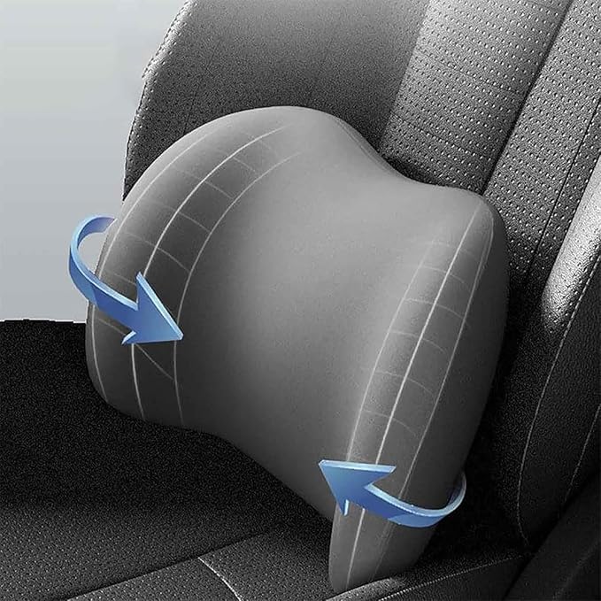Car Back Support Neck Pillow for Ford F-250 2000-2024, Comfortable Soft Car Seat Headrest Neck Rest Cushion Lumbar Support Pillow with Adjustable Strap, Brown
