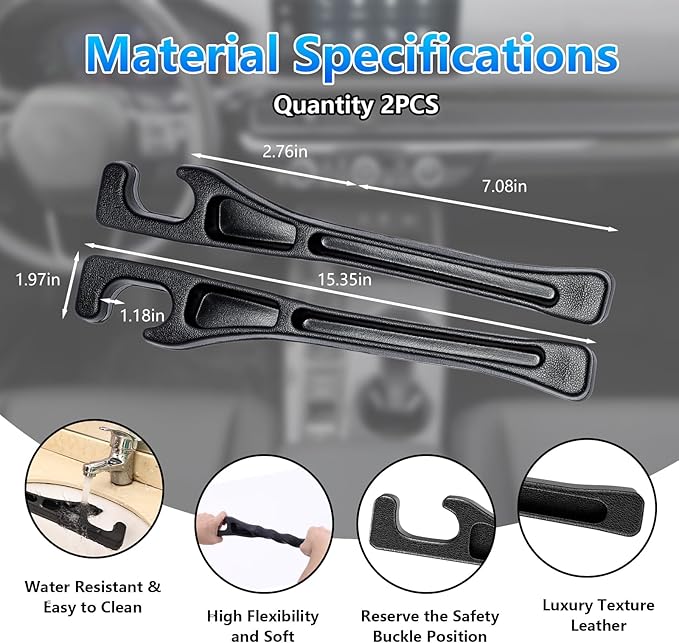 【Compatible with Toyota Corolla】 Seat Gap Filler,No Drop Seat Guard Compatible with Toyota Corolla,Drop Seat Guards for Cars(2Pcs),Emergency Keychain Car Escape Tool(2Pcs)
