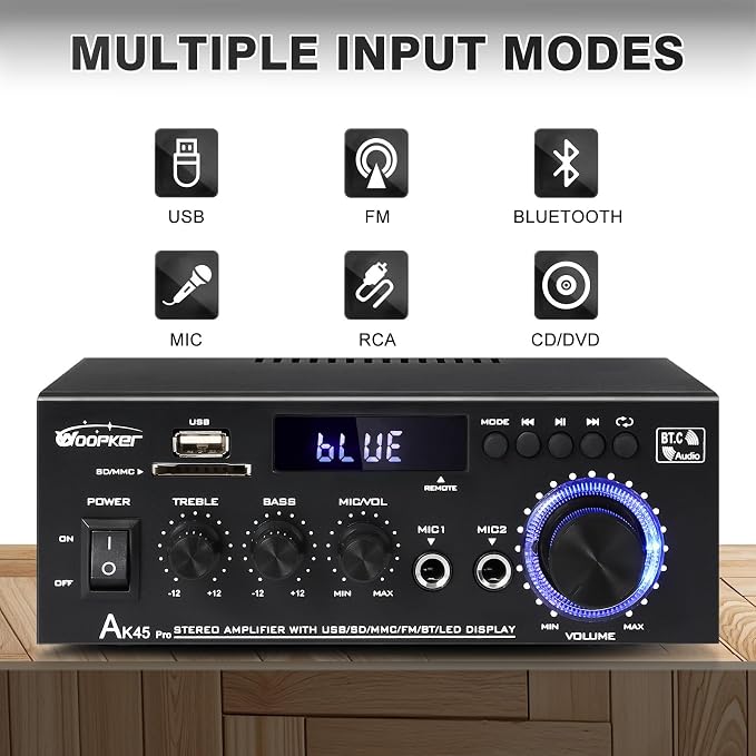 AK45Pro Stereo Receivers Amplifier Home Audio