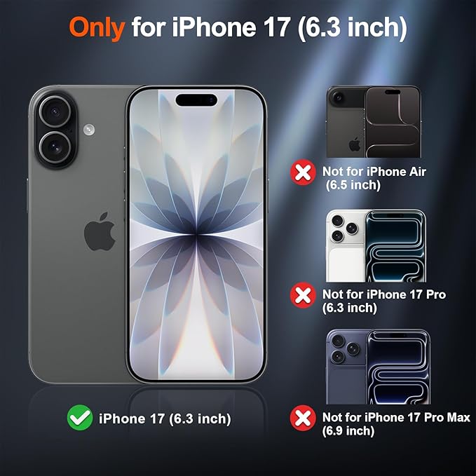 SUPFINE Magnetic for iPhone 17 Case (Compatible with MagSafe)(Military Grade Drop Protection) Translucent Matte Shockproof with Anti-Fingerprint Phone Cover 2025,Gray