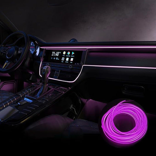 Car Interior Lights for BMW 3 Series Serie M3 E90 E91 E92 E93 F30 F31 F34 F35 F80 G20 G21 LED Car Interior Atmosphere Lamp Car Ambient Lighting Kits,Purple