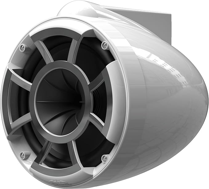 wet sounds Rev 8 White V2 Revolution Series 8" White Tower Speakers w/Fixed