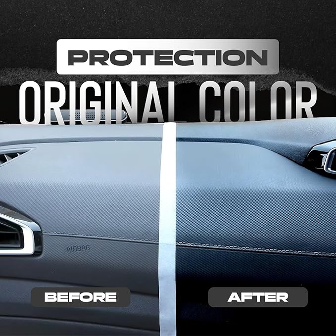 GX-3 Plastic Restorer – Black Plastic Restorer for Cars & Automotive Trim Restorer – Interior Car Cleaner & Exterior Faded Plastic, Vinyl & Rubber Renewer with Aloe Vera (8 fl oz)