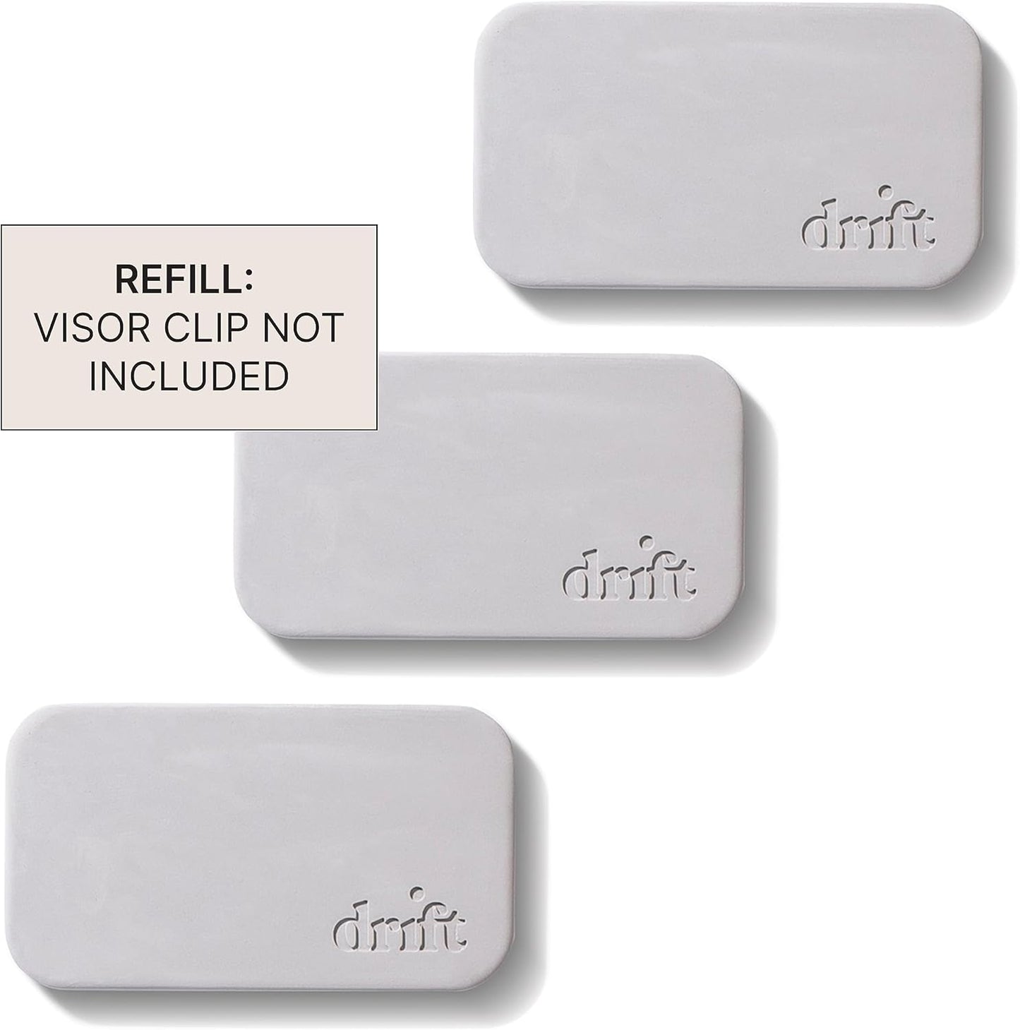 Drift Car Air Freshener - Stone Air Freshener - Car Odor Eliminator - Grove Scent Refill - Pack of 3