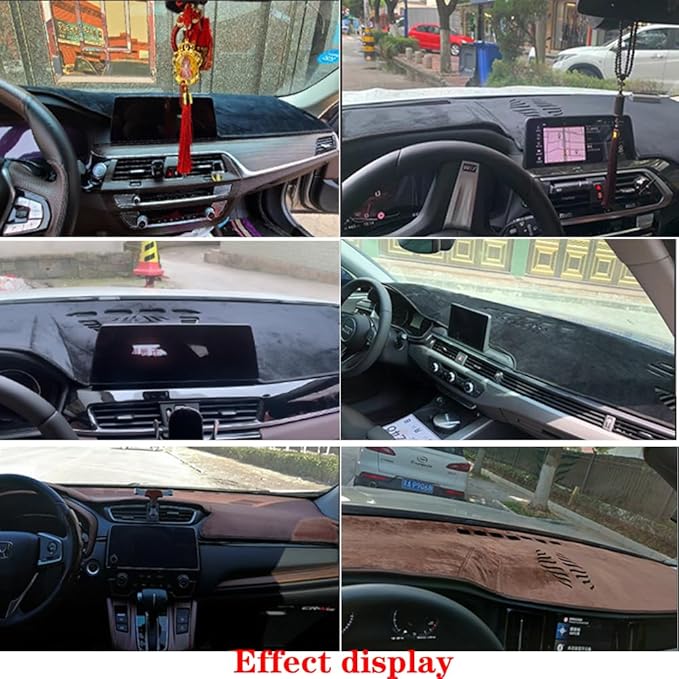 Dashboard Cover for Chevy Silverado 1997-1998,Anti-Glare Sun Shield,Non-Slip Custom Fit Dash Mat,Interior Protector,Flannel