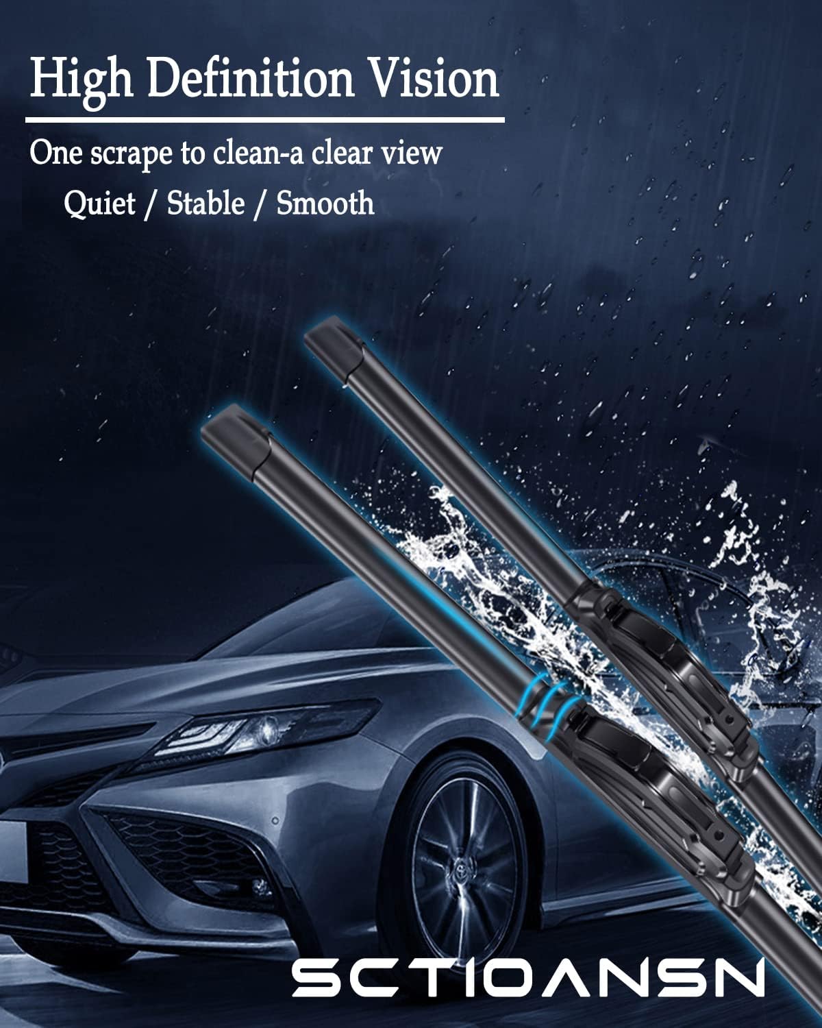 3 Wipers Set for Jeep Grand Cherokee 2014-2021, Windshield Wiper Blades Original Equipment Replacement Front and Rear- 22"/21"/11A" (Pack of 3) J- HOOK