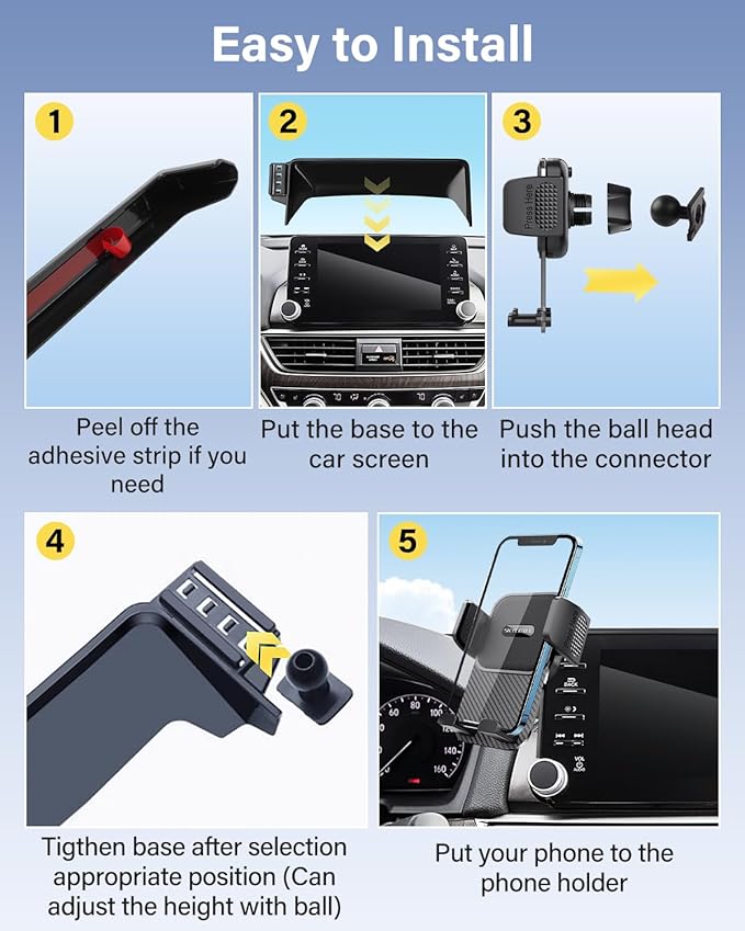 SKYLOTEC Car Phone Holder for BMW X5 2019-2023/X6 2020-2023/X7 2019-2022 Accessories 12.3-Inch Screen Fixed Clip, Automobile Cradles Phone Mount, Cell Phone Base Not Block Air Vent