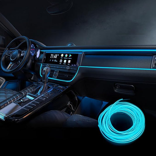 Car Interior Lights for Mercedes Benz/AMG SLK SLC R170 R171 R172 SLK 55 32/SLK 350 280 250 200 LED Car Interior Atmosphere Lamp Car Ambient Lighting Kits,Ice Blue