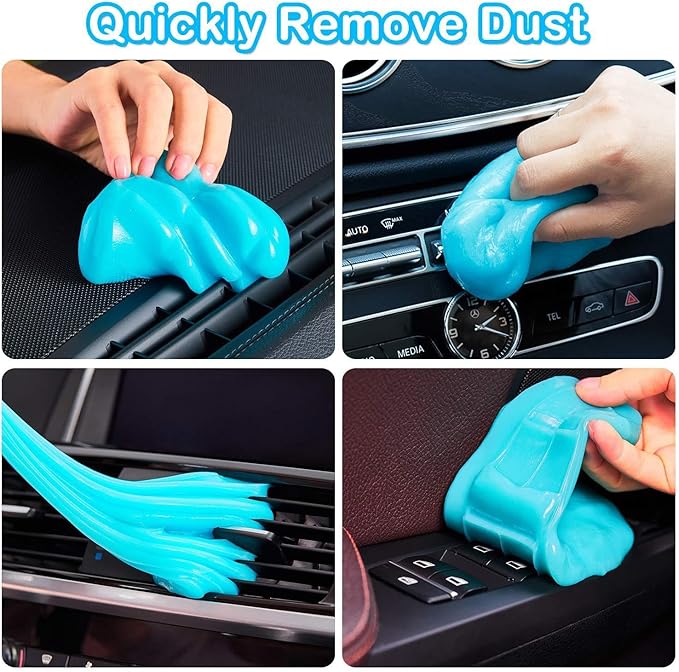 Car Cleaning Gel for Genesis GV70 2022 2023 2024 2025, 200g × 2 Pack Car Interior Cleaner Slime, Auto Detailing Tools, Auto Dust Car Crevice Cleaner