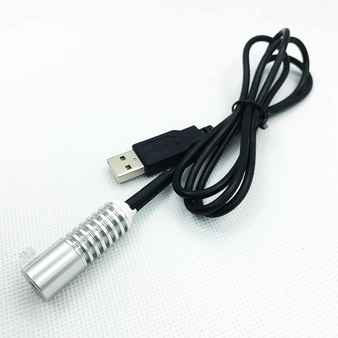 Side Glow Fiber Optic USB Light Source Illuminator Fiber lamp Light Source Guide Fiber LED Light Source 5V Fiber Small Light Source(automatic color change, 4mm)