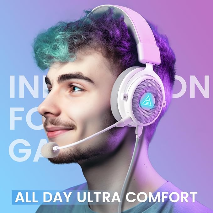 EKSA USB Gaming Headset for PC, Computer Headphones