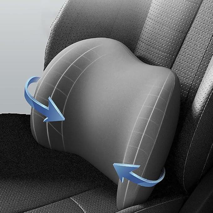 New Car Headrest & Lumbar Support Cushion for Hyundai Santa Fe 2001-2024, Ergonomic Memory Foam Seat Headrest Neck Rest Cushion Breathable Removable Cover for Neck Back Relief,E/Pink