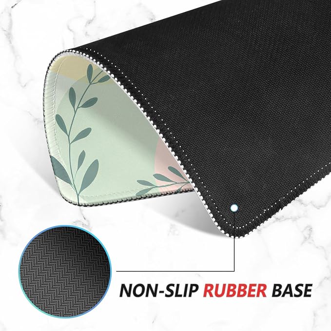 ITNRSIIET Mouse Pad Non-Slip Rubber Base Smooth Surface Stitched Edges