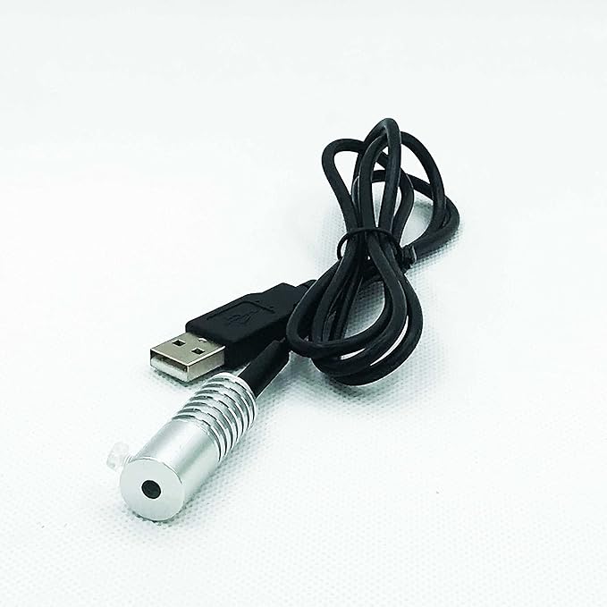 Side Glow Fiber Optic USB Light Source - Illuminator Fiber Lamp - 5V, Red, 5mm