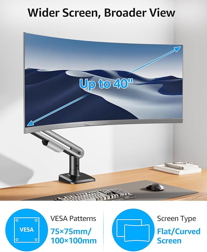 MOUNTUP Single Monitor Desk Mount