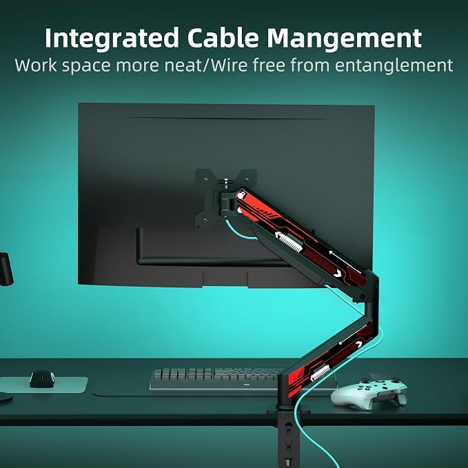 Suptek Monitor Mount Gas Spring Arm Desk Mount Stand