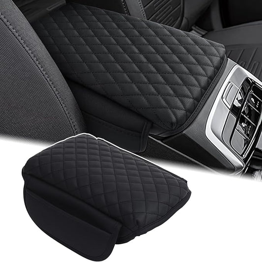 Aunginsy Leather Center Console Protector Cover Compatible with Hyundai Santa Cruz 2022-2026, Car Center Console Armrest Seat Box Cover Cushion Lid Protector Pad Waterproof Anti-Scratch Accessories