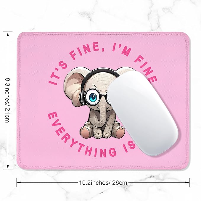 ITNRSIIET Mouse Pad with Stitched Edge Premium Textured Smooth Precise