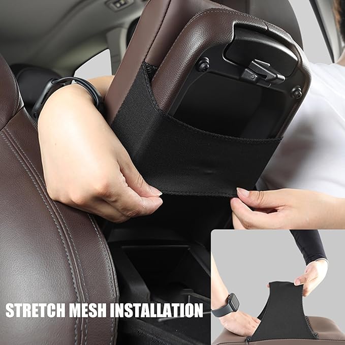 Car Armrest Cover Pad for BMW X3 E83 2004 2005 2006 2007 2008 2009 2010 Premium Leather Center Console Armrest Cushion Pad Anti-Scratch Waterproof Auto Interior Accessories Black Style