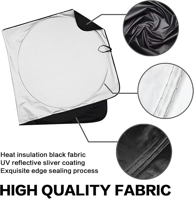Pink Strawberry Windshield Sunshade for Car SUV Truck Foldable Uv Ray Reflector Front Window Sun Shade Visor Shield Cover -59" X 31"