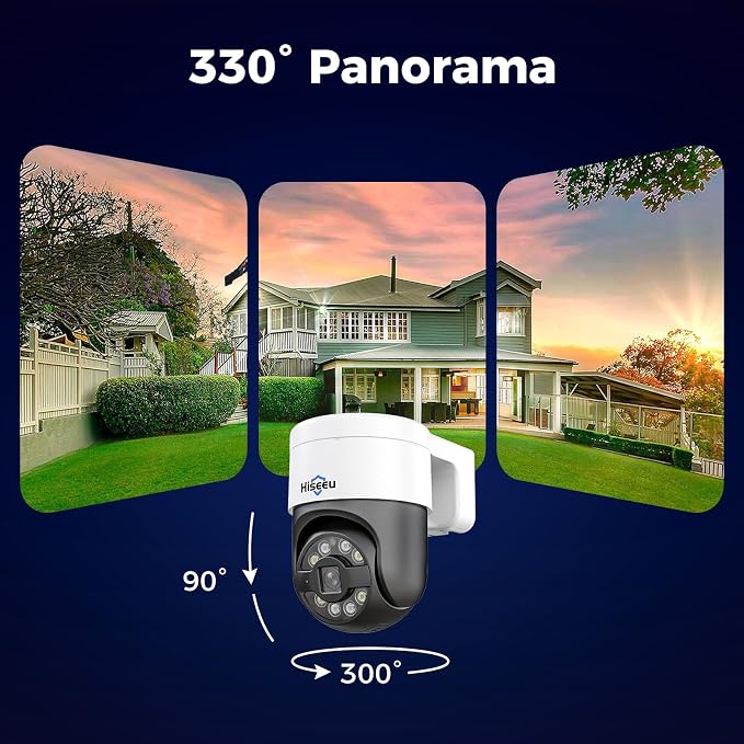 【12’’ Monitor + Human Tracking】Hiseeu 4K PoE Security Camera System, All-in-One