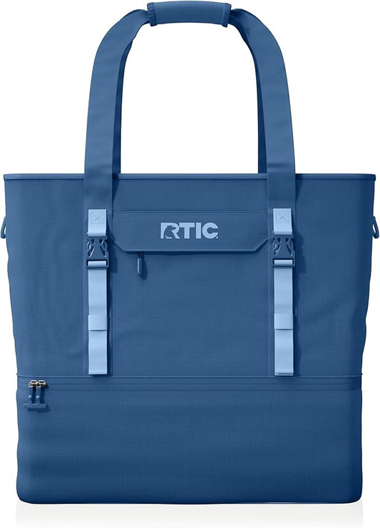 RTIC 2-in-1 Chillout Bag Soft Insulated Cooler Tote, Portable, for Lunch, Beach, Travel, Drink, Beverage, Car, Camping, Picnic, 24-Can Capacity,