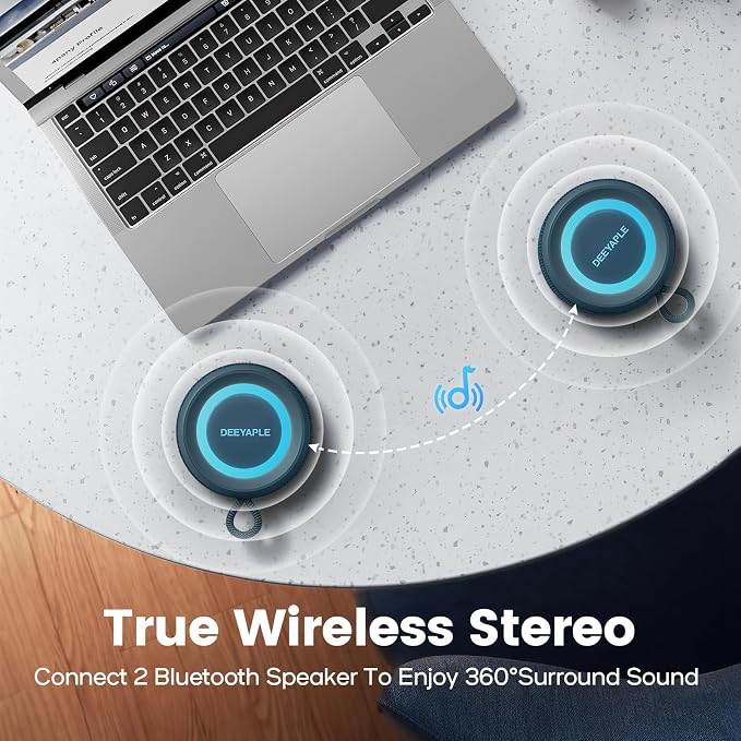 Bluetooth Speaker Wireless, IP67 Waterproof & Dustproof Portable Speaker