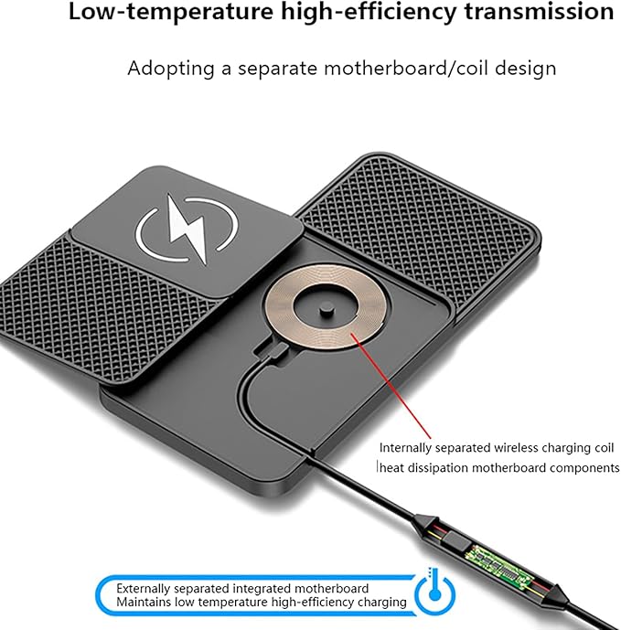 Wireless Car Charger Pad for Chevrolet Silverado,20W Fast Wireless Phone Charger Cell Phone Cordless Charging mat,Non-Slip Phone Charging,30cm Cable USB