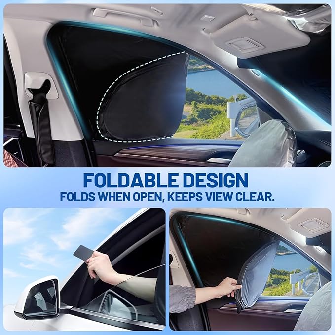 Car Window Shades for Subaru Crosstrek 2018-2023 Accessories - Full Set 8PCS Side Window Sunshades with Memory Frame & Blackout Fabric, Privacy UV Shield for Camping/Travel