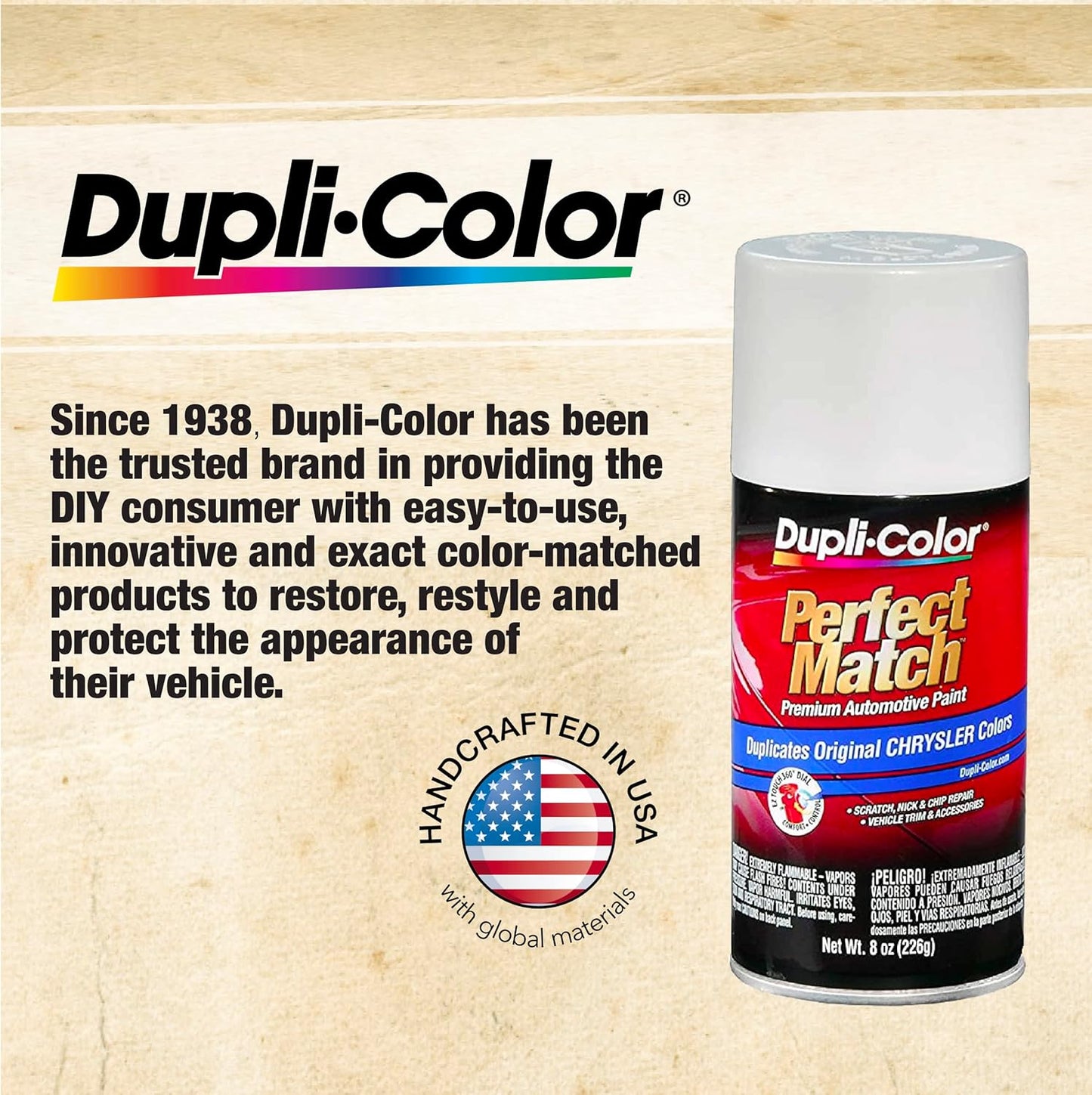 Dupli-Color BSP212 Paint Shop Finish System Base Coat – Molten Red Metallic - 32 oz. Automotive Paint