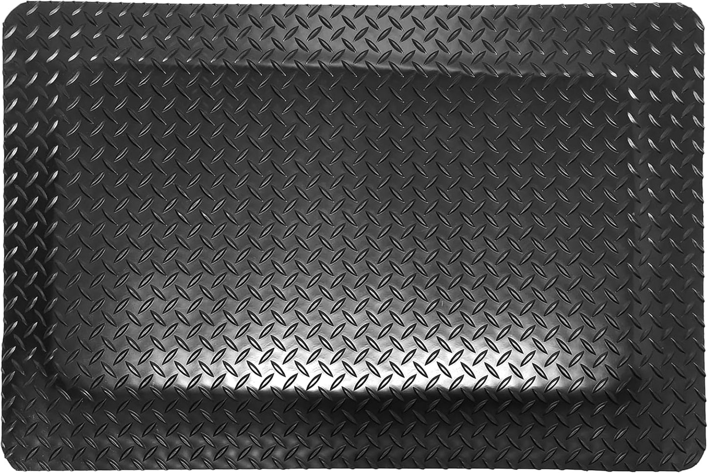 Rhino Mats, American Classic Diamond Anti-Fatigue Mats, Industrial Ergonomic Comfort Standing Mat for Work, Home, Garage, Office, Kitchen or Anywhere (Black 1" Thick, 3 FT. x 24 FT.)