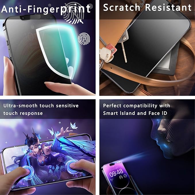 2 Pack Matte Privacy Screen Protector