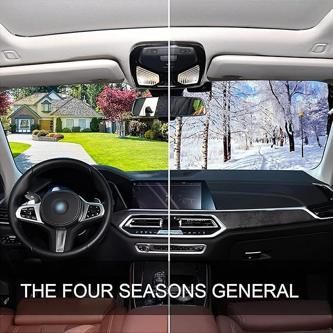 xigua Highland Cow Car Windshield Sunshade Foldable Front Window Sun Visor Protector for Car,SUV,Truck - Keep Vehicle Cool,55 x 27.6 Inch
