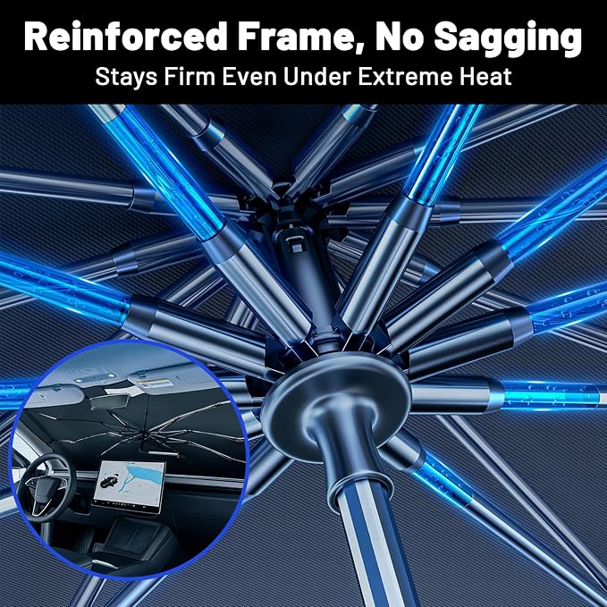Car Windshield Sun Shade for Kia Sportage 2023-2026 –[Reflective Coated Fabric] Sunshade Umbrella for Front Window, Car Shades Sun Visor Keep Car Cool and Protects Interior, 1:1 Exact Fit