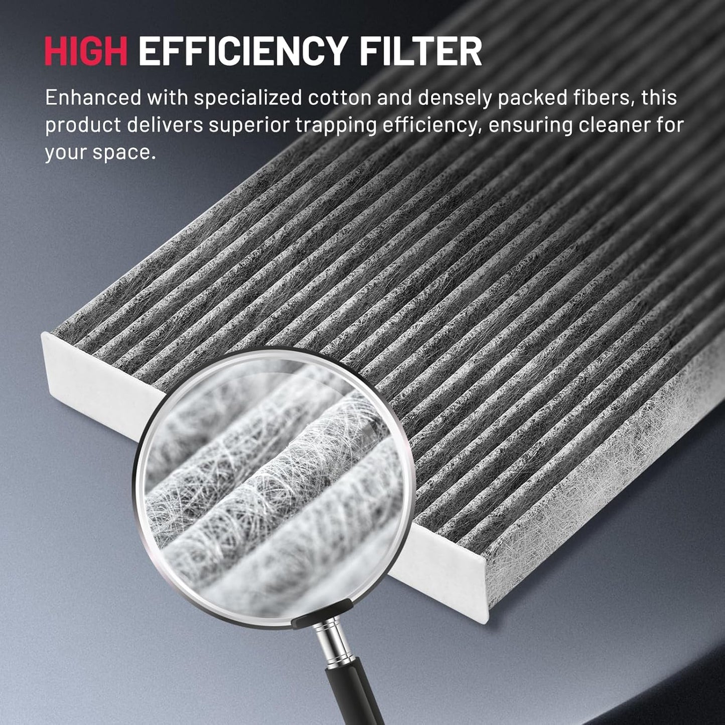 BDFHYK Cabin Air Filter with Activated Carbon Compatible with Chevry Spark, Trax, Sonic, Cruze, Spark EV, Cruze, Malibu, Malibu, Orlando, Compatible with Buick Encore, LaCrosse, Cascada, Regal,Verano