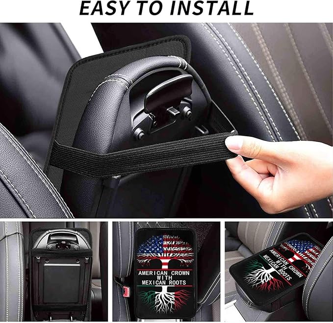 DARLEKS Car Armrest Cushion Auto Center Console Cover Pad Car Handrail Box Universal Decoration Mat
