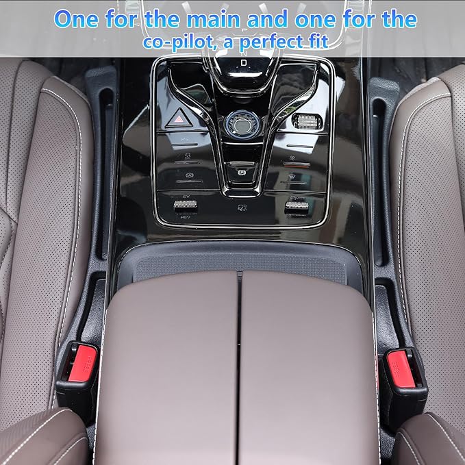【Compatible with Toyota Highlander】 Seat Gap Filler,No Drop Seat Guard Compatible with Toyota Highlander.Drop Seat Guards for Cars(2Pcs),Emergency Keychain Car Escape Tool(2Pcs)