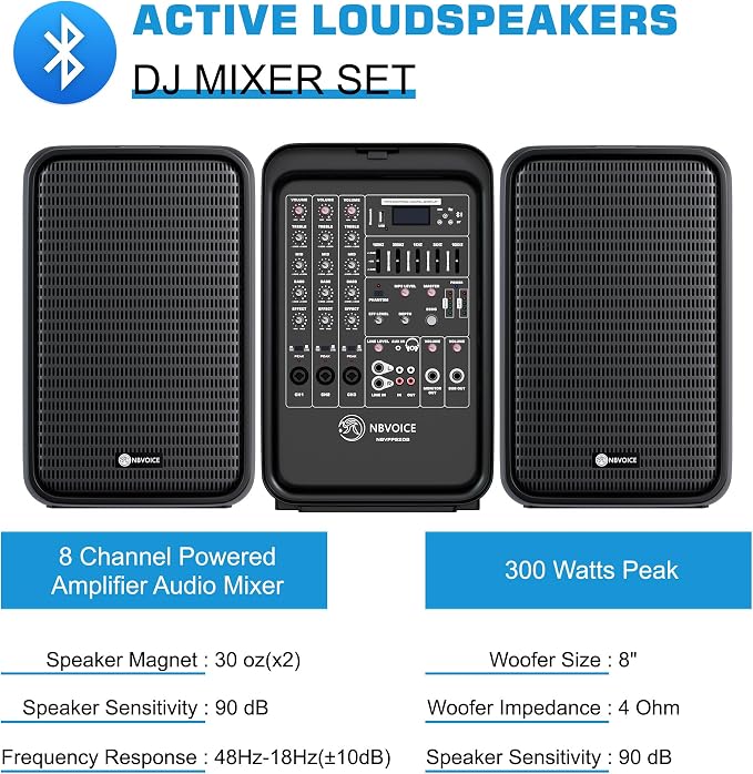 Professional Portable All-in-One 2-Way PA System Suitcase-Style Design