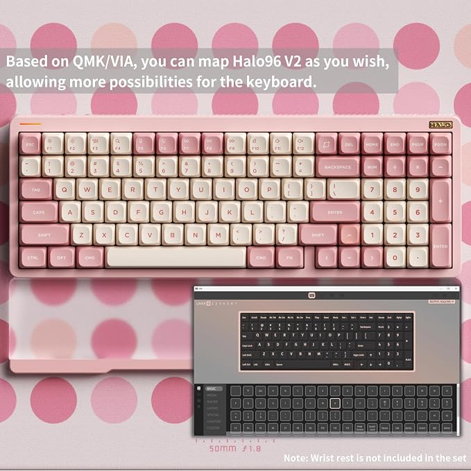 nuphy Halo96 V2 Wireless Keyboard, Gasket Structure, 96% Hot Swappable Gaming