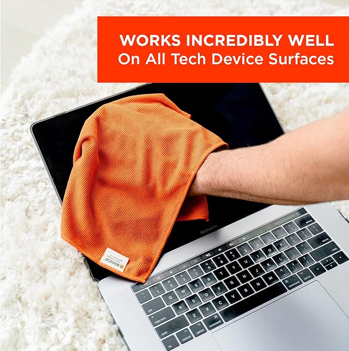 WHOOSH! Microfiber Cleaning Cloth, 3 Pack, Glasses and Screen Cleaning Cloth