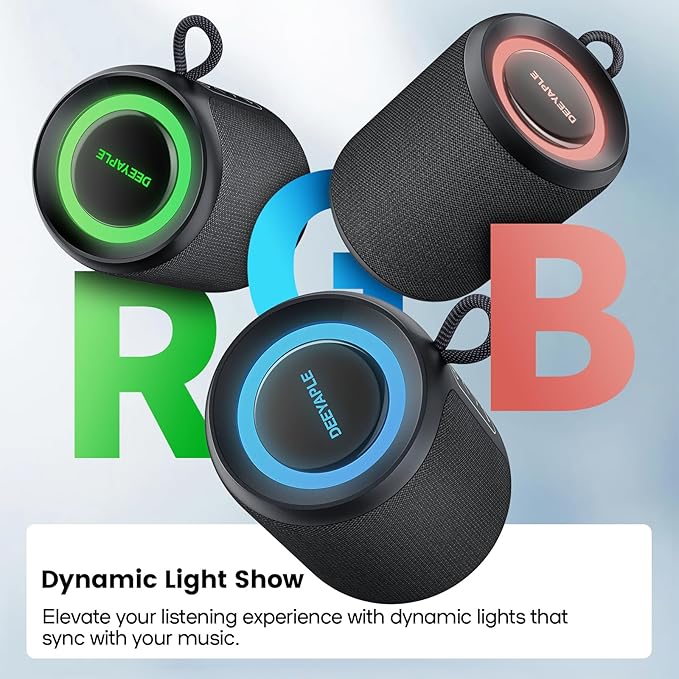 Bluetooth Speaker Wireless, IP67 Waterproof & Dustproof Portable Speaker