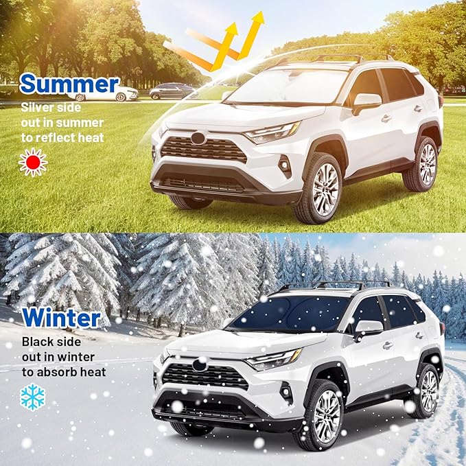 Car Window Shades Intended for Subaru Outback 2020-2025, Privacy Window Covers 8PCS for Side, Rear & Windshield, Car Shield Sunshade for Privacy Protection, Heat Blocking, Camping and Parking