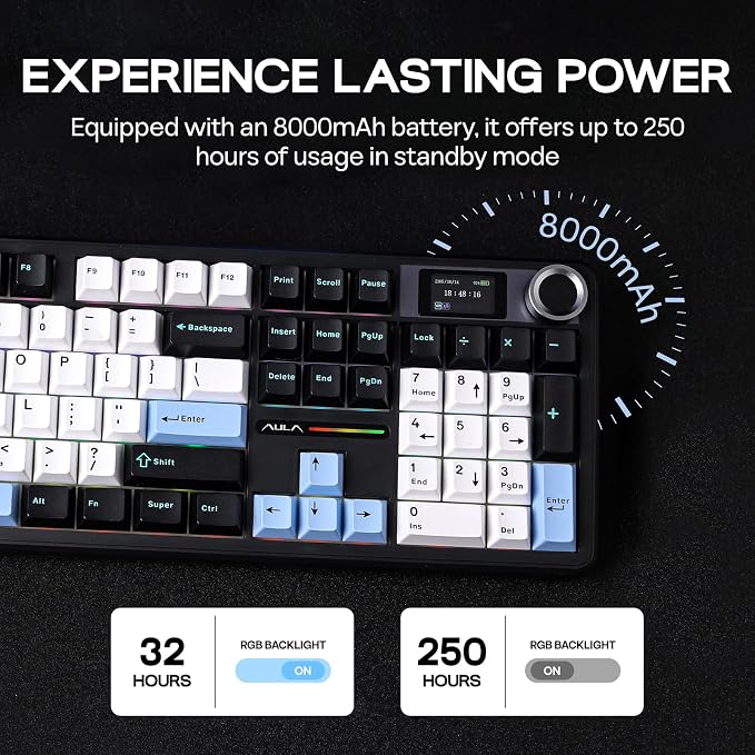 EPOMAKER X Aula F108 PRO Wireless Gaming Keyboard