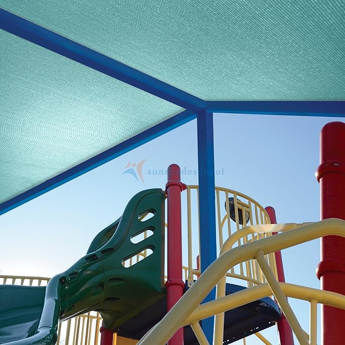 TANG Sun Shade Fabric Roll 8'x96' Shade Cloth for Garden Turquoise Green HDPE Mesh Shading Pergola Cover Replacement Canopy, 95% Blockage Sunshades for Outdoor Patio Backyard Plant
