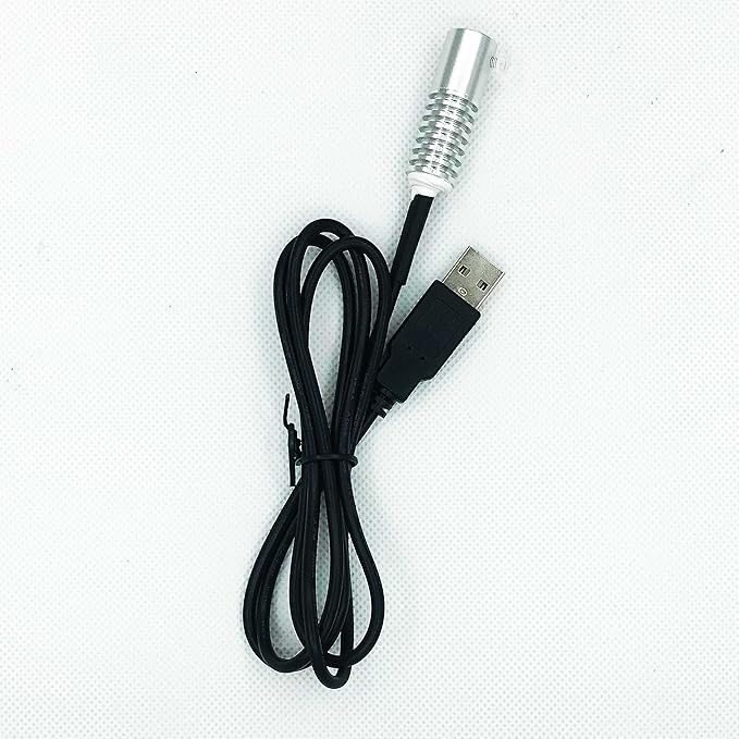 Side Glow Fiber Optic USB Light Source Illuminator - Fiber LED Light - 5V, Small (Yellow, 3mm)